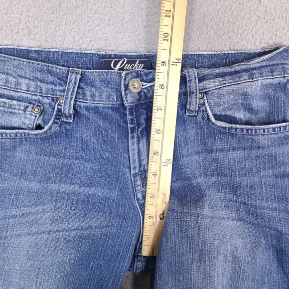 Lucky Brand Classic Rider Crop Jeans Womens 8/29 Medium Wash Denim Dungarees - Picture 8 of 15